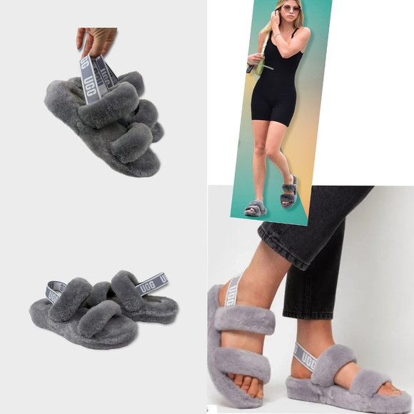 UGG Shoes - UGG Fluff Oh Yeah Slingback Sandal Size 9 Women